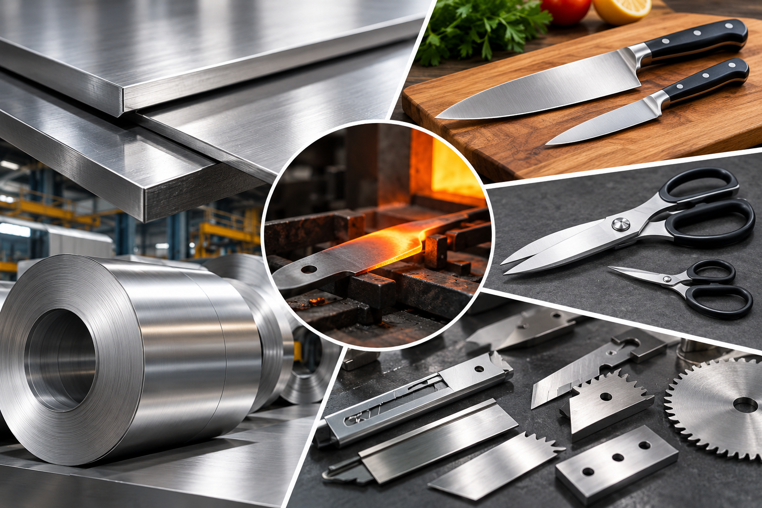 Inox 420J2 ứng dụng trong dao, kéo và dụng cụ cắt